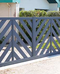 portail moderne anthracite